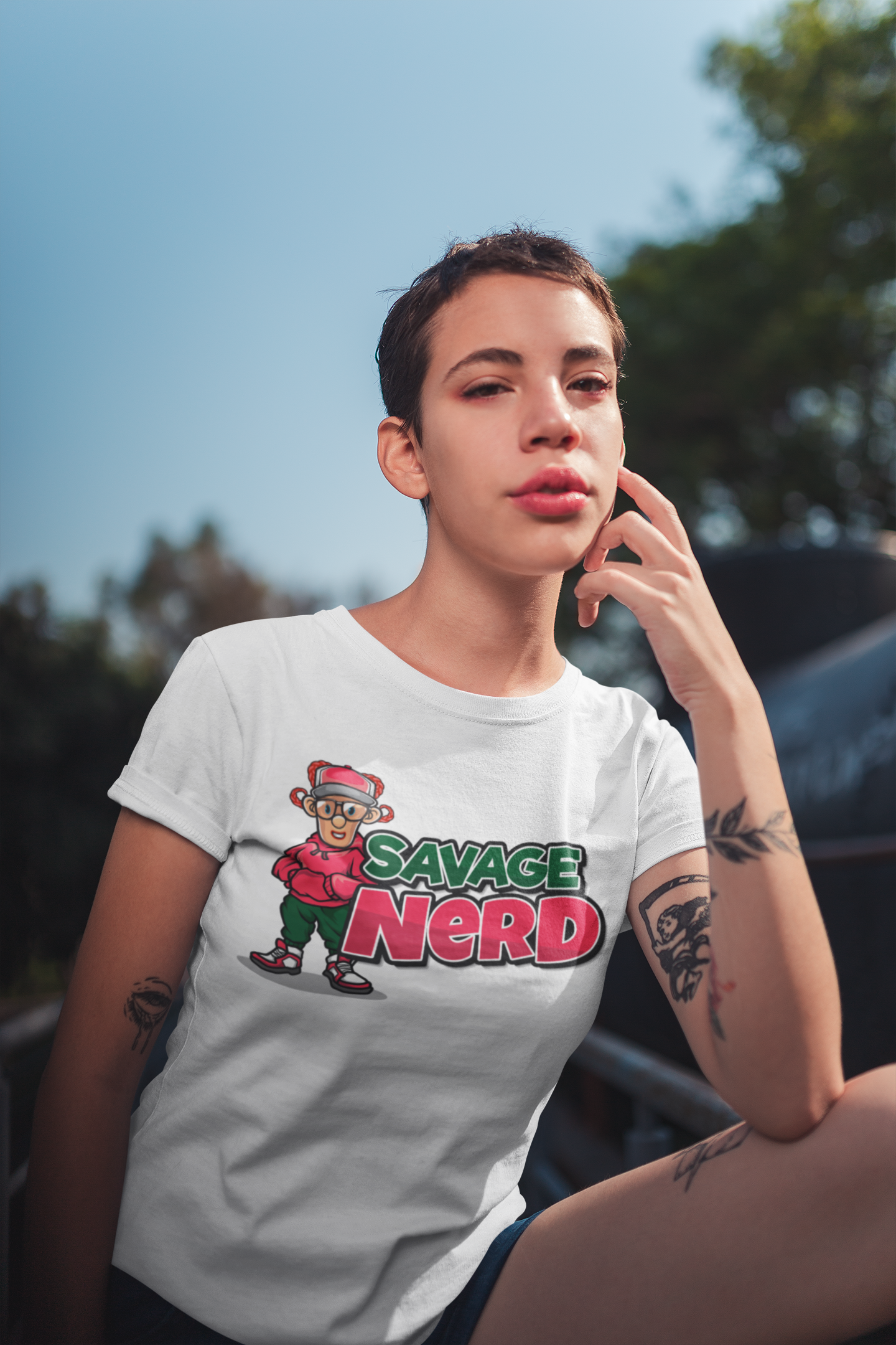 Red and Green Savage Nerd